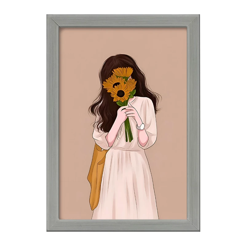 تابلو خندالو طرح دخترانه مینیمال کد F5199