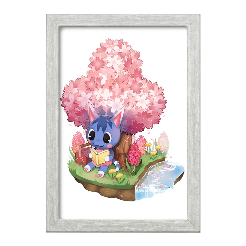 تابلو خندالو طرح بازی انیمال کراسینگ (Animal Crossing) کد 32672