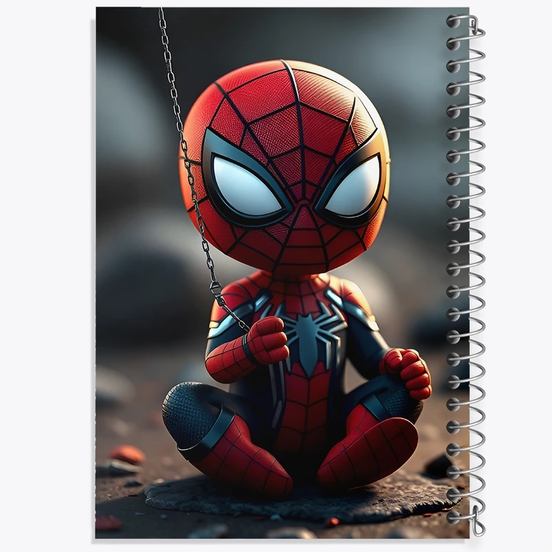 دفتر طراحی 50 برگ خندالو طرح مرد عنکبوتی کد F11664