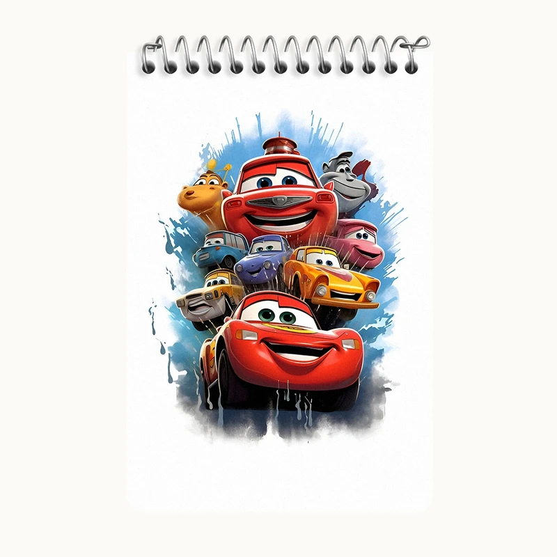 دفتر یادداشت 50 برگ خندالو طرح ماشین ها کد F4314