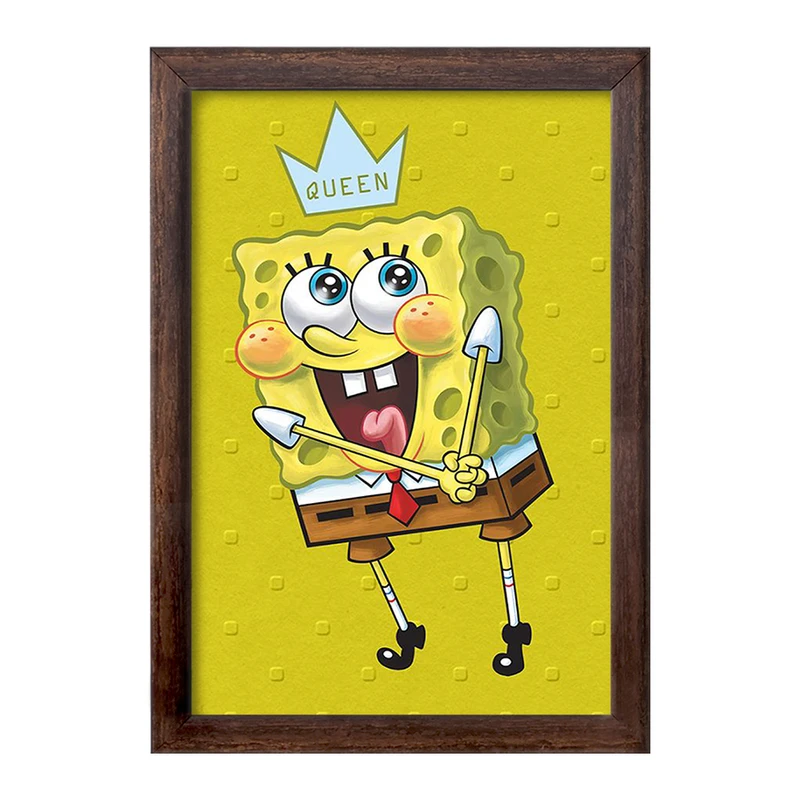 تابلو خندالو طرح باب اسفنجی و پاتریک  کد 1335