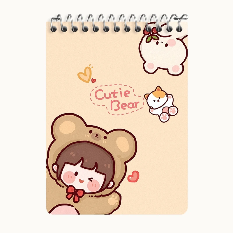 دفتر یادداشت 50 برگ خندالو طرح دخترانه کیوت کد N3948