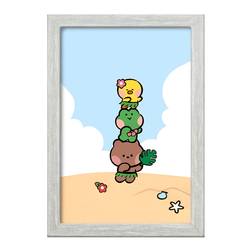 تابلو خندالو طرح حیوانات بامزه کد F11735