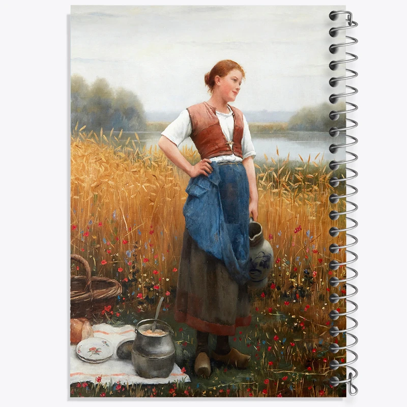 دفتر مشق 100 برگ خندالو طرح نقاشی مکث نیمروز اثر دانیل ریدوی نایت کد F12454