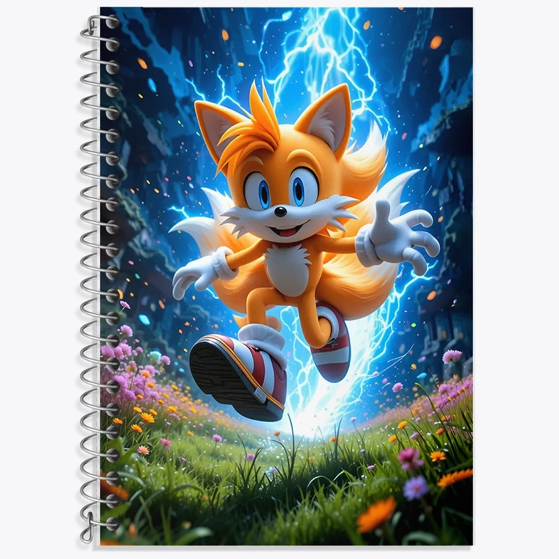 دفتر لغت 50 برگ خندالو طرح سونیک (Sonic) کد F12646