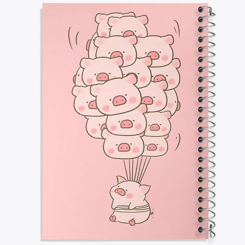 دفتر نقاشی 50 برگ خندالو طرح دسته خوک های بانمک کد N6212