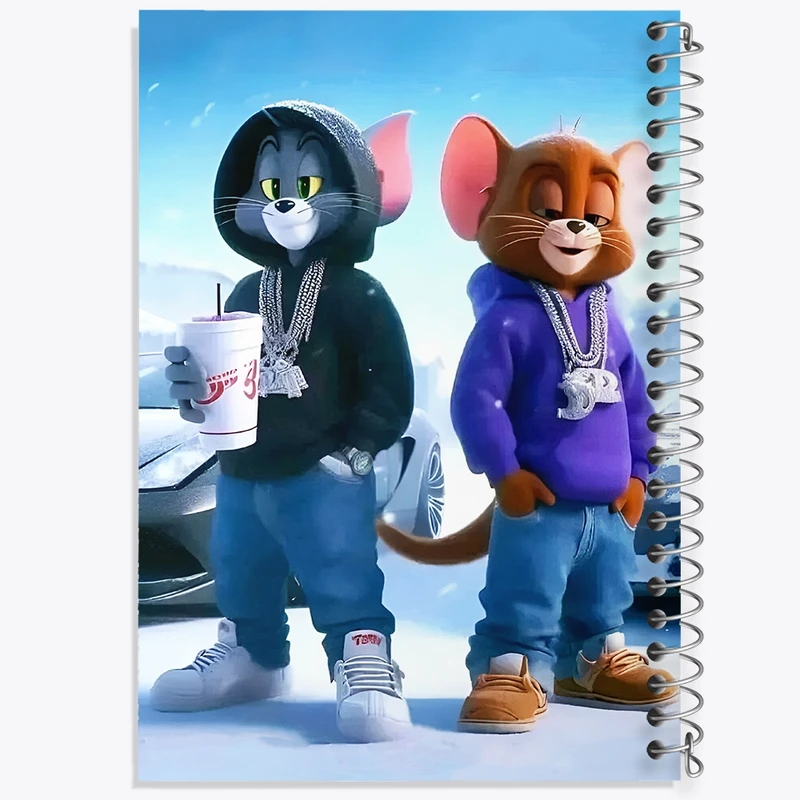 دفتر شطرنجی 50 برگ خندالو طرح تام و جری کد F4414