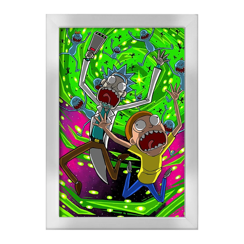 تابلو خندالو طرح ریک و مورتی Rick and Morty  کد 3217