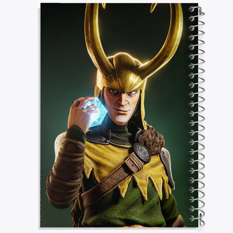 دفتر طراحی 50 برگ خندالو طرح لوکی (Loki) کد F1798