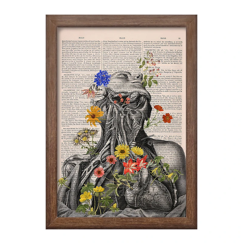 تابلو خندالو طرح آناتومی انسان (Human Anatomy) کد F14044