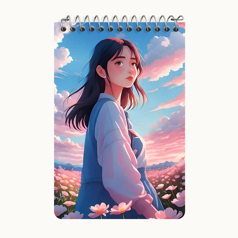 دفتر یادداشت 50 برگ خندالو طرح دخترانه کد F9478