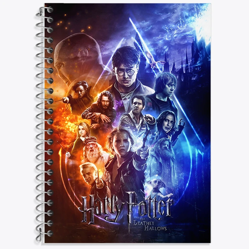 دفتر زبان 50 برگ خندالو مدل دو خط طرح هری پاتر (Harry Potter) کد F10008