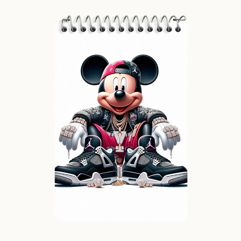 دفتر یادداشت 50 برگ خندالو طرح میکی موس کد F4405