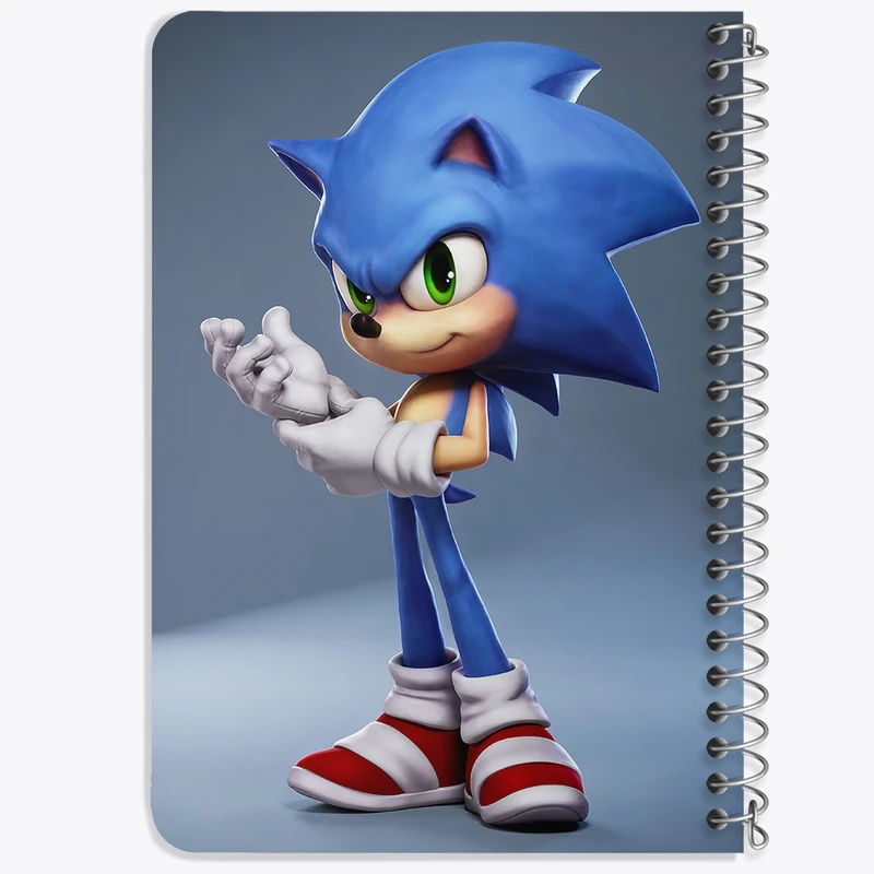 دفتر یادداشت 50 برگ خندالو طرح سونیک (Sonic) کد 37038