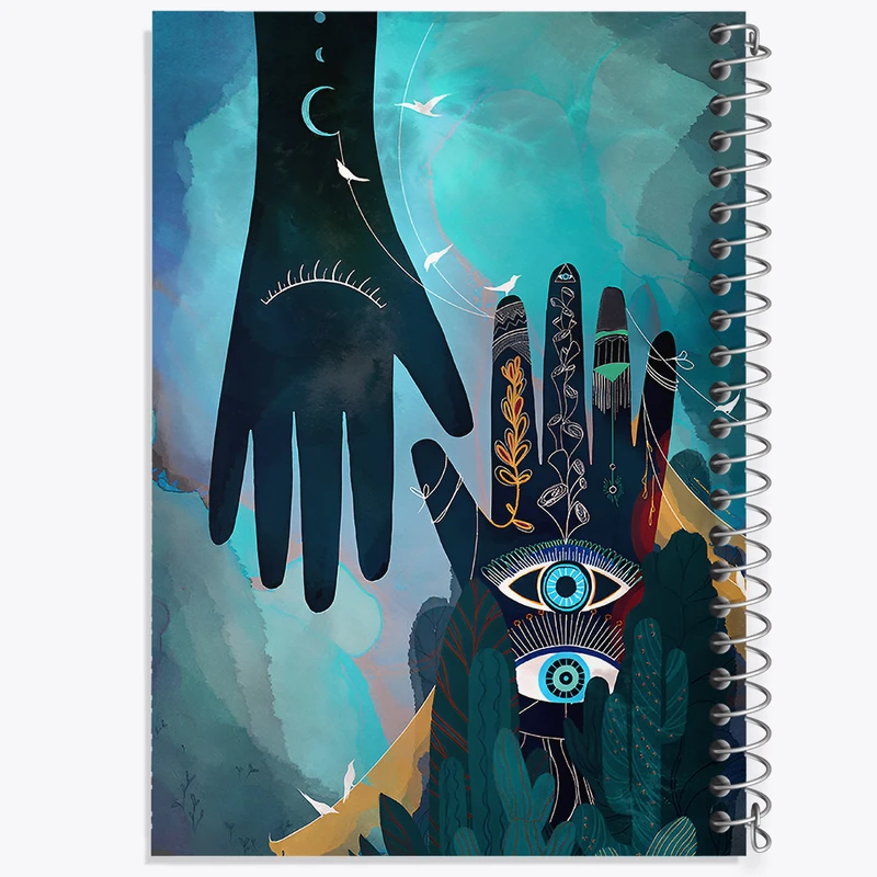 دفتر نقاشی 50 برگ خندالو طرح چشم نظر کد F14124