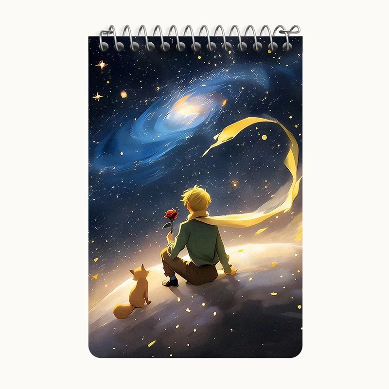 دفتر یادداشت 50 برگ خندالو طرح شازده کوچولو کد F8877