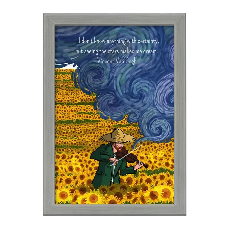 تابلو خندالو طرح ونسان ونگوگ کد F3921