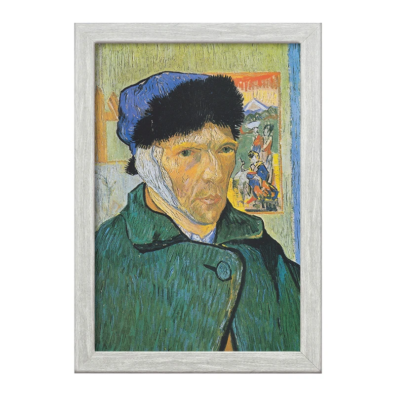 تابلو خندالو طرح سلف پرتره ونسان ونگوگ (Van Gogh) کد 36810
