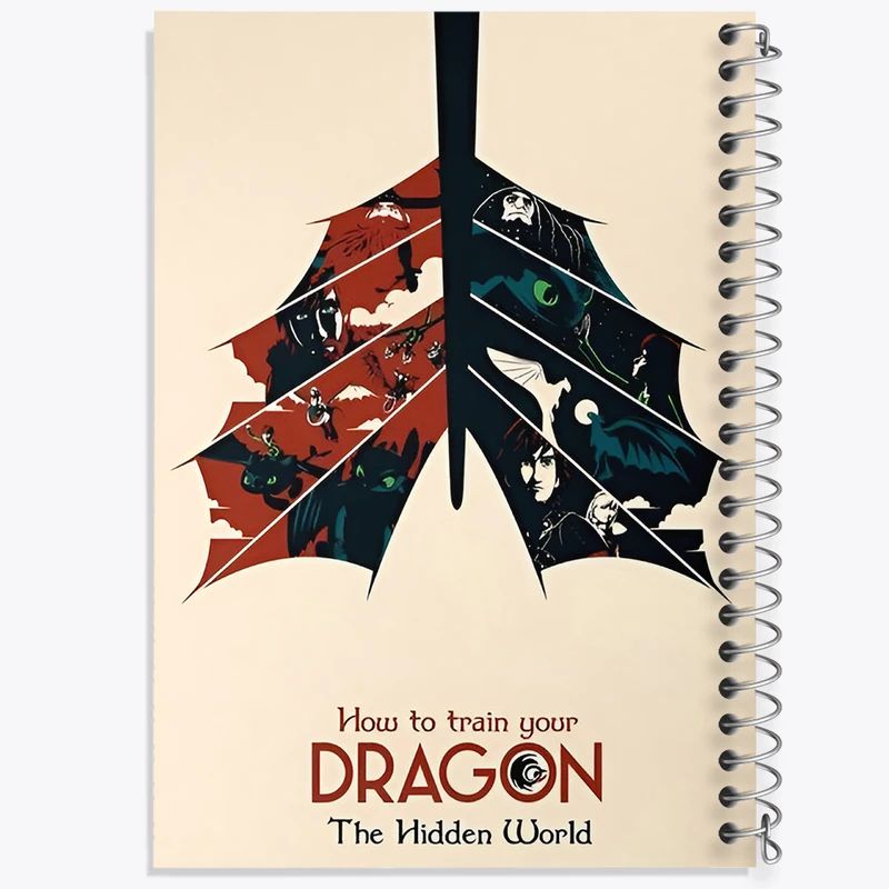 دفتر مشق 50 برگ خندالو طرح چگونه اژدهای خود را تربیت کنیم کد F13569