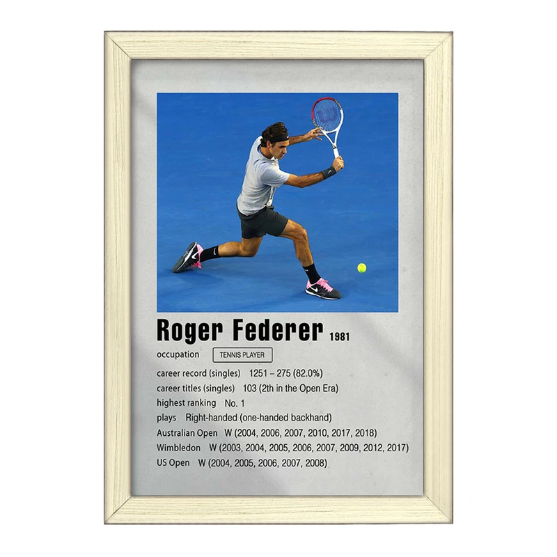 تابلو خندالو طرح راجر فدرر (Roger Federer) کد F11247