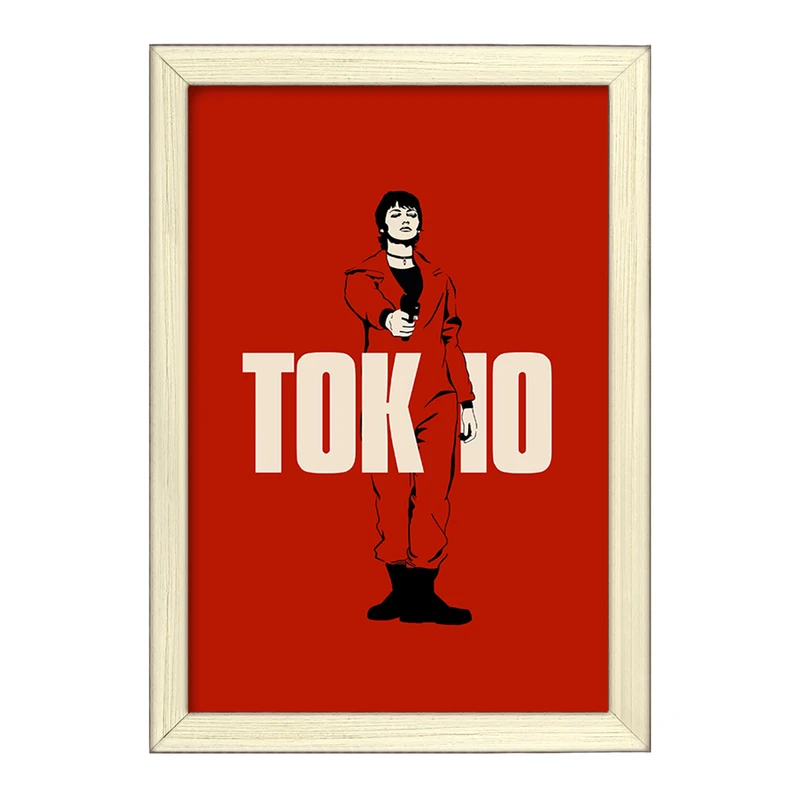 تابلو خندالو طرح توکیو سریال خانه ی کاغذی کد F1718