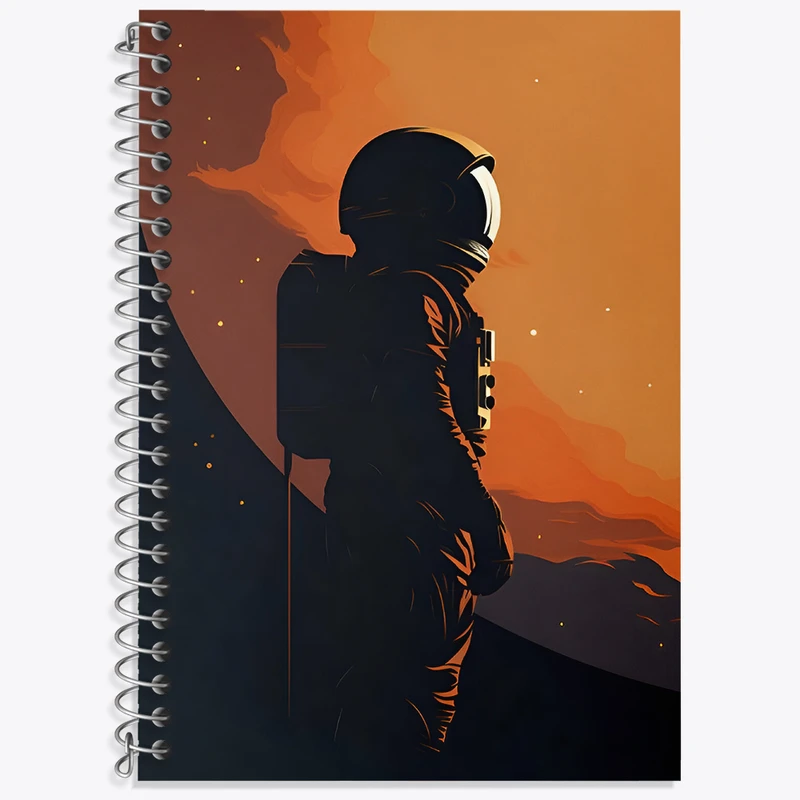 دفتر نت موسیقی 50 برگ خندالو طرح فضانورد کد F4175