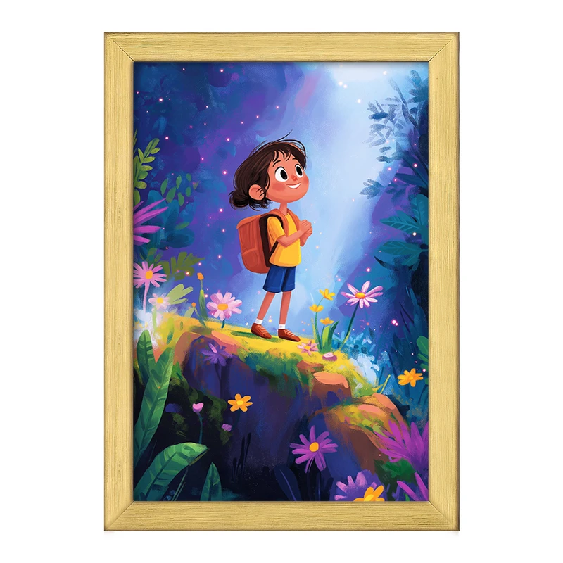 تابلو خندالو طرح دخترانه کودکانه کد F10928