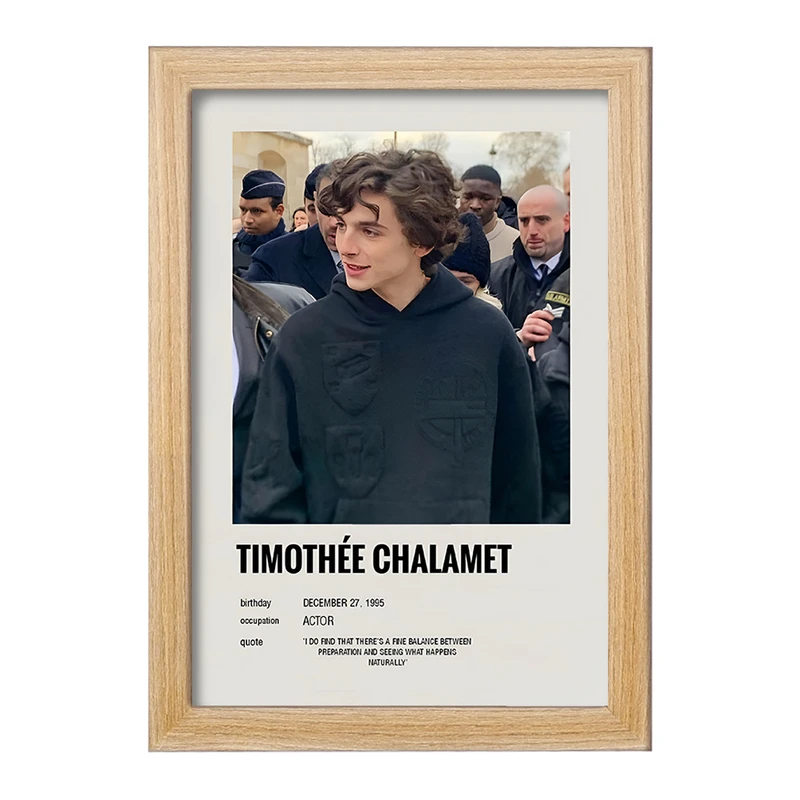 تابلو خندالو طرح تیموتی شالامی (Timothée Chalamet) کد F13144