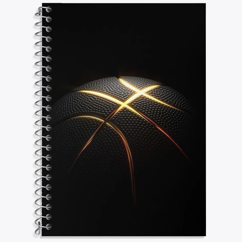 دفتر زبان دوخط 50 برگ خندالو طرح توپ بسکتبال کد F2961