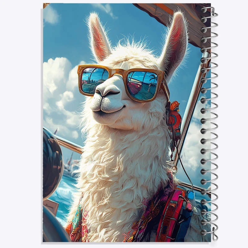 دفتر لیست خرید 50 برگ خندالو طرح لاما کد F10048