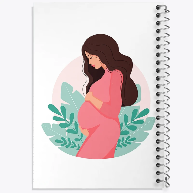 دفتر طراحی 50 برگ خندالو طرح بارداری کد 26694