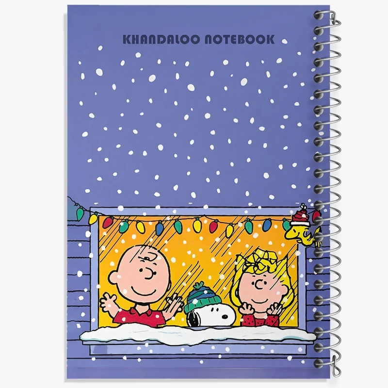دفتر ژورنال نویسی 50 برگ خندالو مدل نقطه ای طرح اسنوپی (snoopy) کد N6351