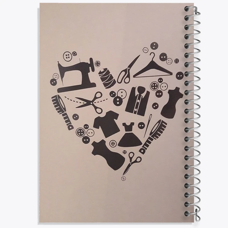 دفتر طراحی 50 برگ خندالو طرح خیاطی کد N2031