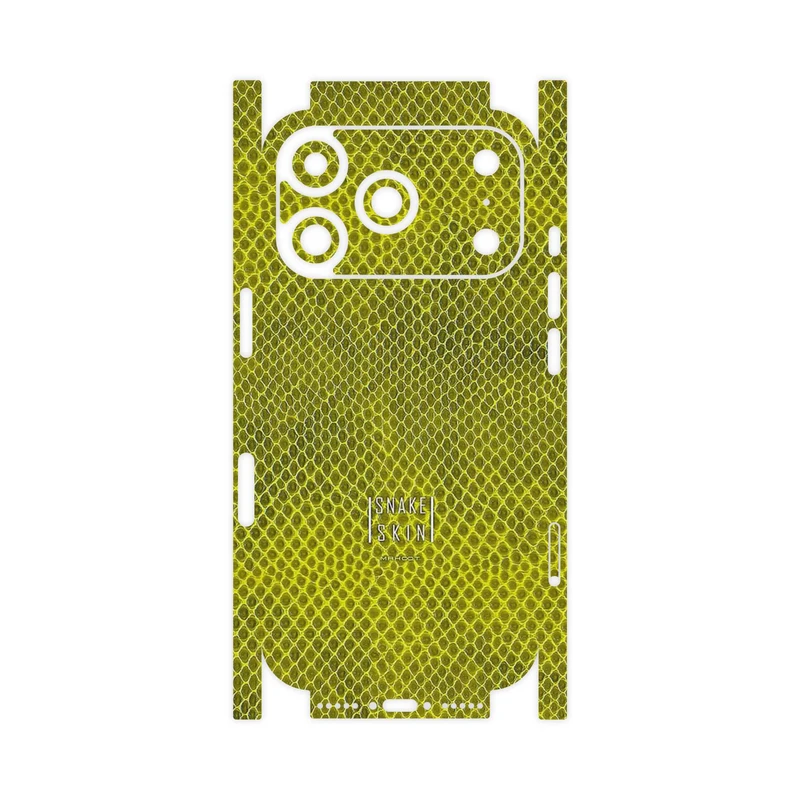 برچسب پوششی ماهوت مدل Yellow Snake Skin-FullSkin مناسب برای گوشی موبایل اپل iPhone 17 Pro