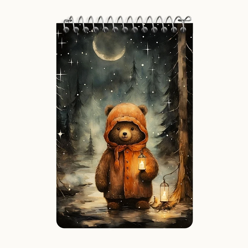 دفتر یادداشت 50 برگ خندالو طرح خرس کد F6730