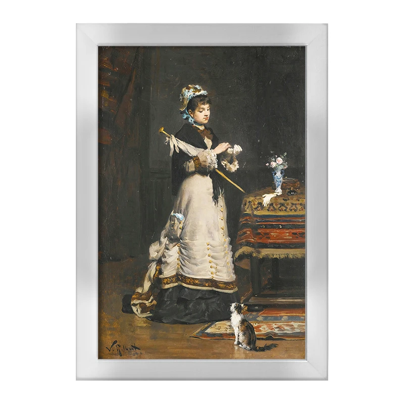 تابلو خندالو طرح نقاشی پس از بازدید اثر ویکتور گابریل گیلبرت کد F12245