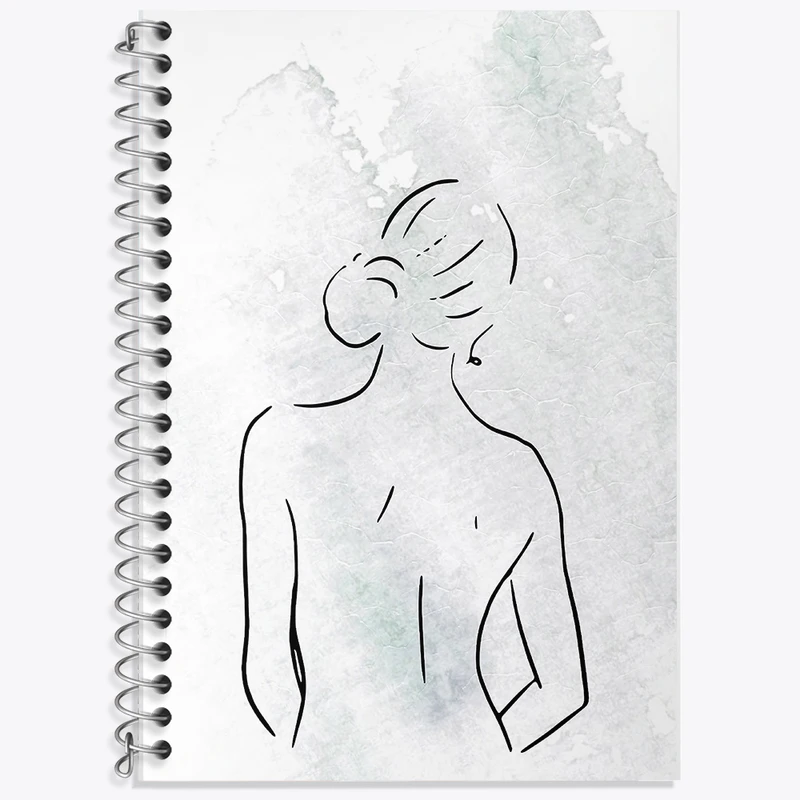 دفتر نت موسیقی 50 برگ خندالو طرح دخترانه مینیمال کد F11477