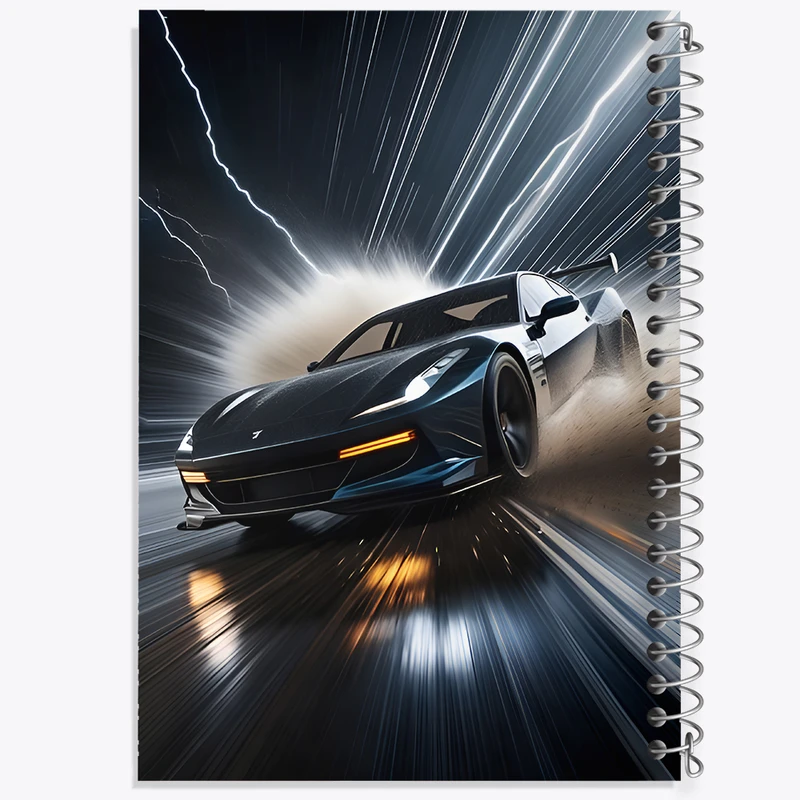 دفتر مشق 100 برگ خندالو طرح ماشین اسپرت کد F12598