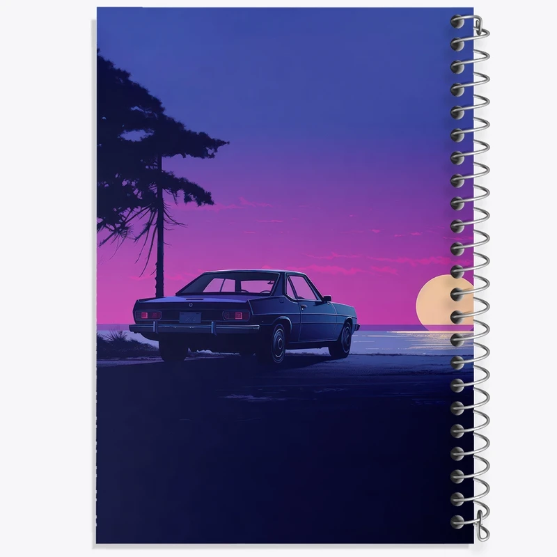 دفتر ژورنال نویسی 50 برگ خندالو مدل نقطه ای طرح ماشین کلاسیک کد F3073