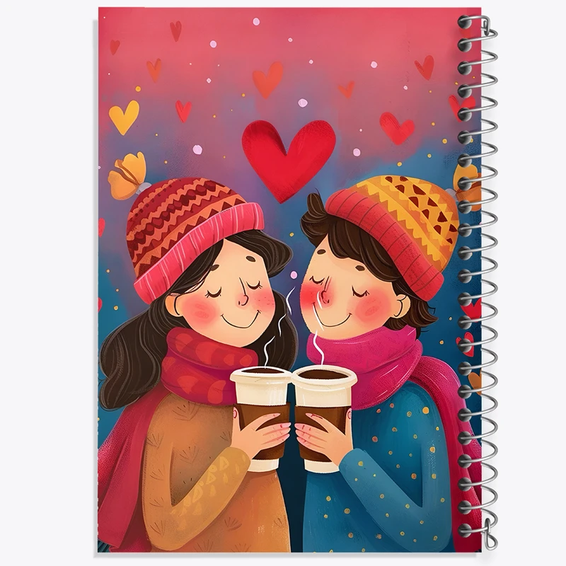 دفتر مشق 50 برگ خندالو طرح عاشقانه کد N6297