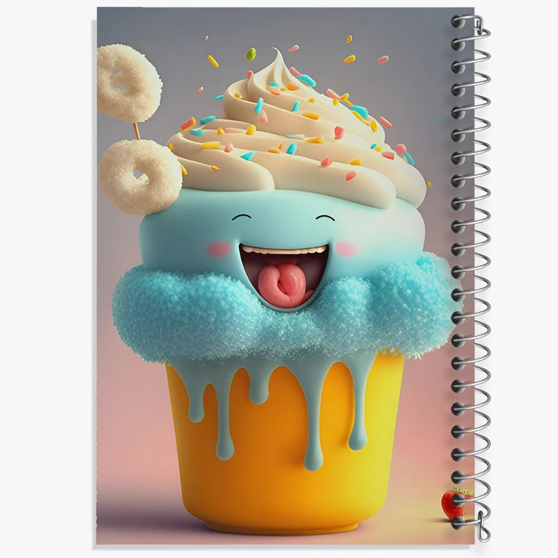 دفتر لیست خرید 50 برگ خندالو طرح بستنی بامزه کد F3364