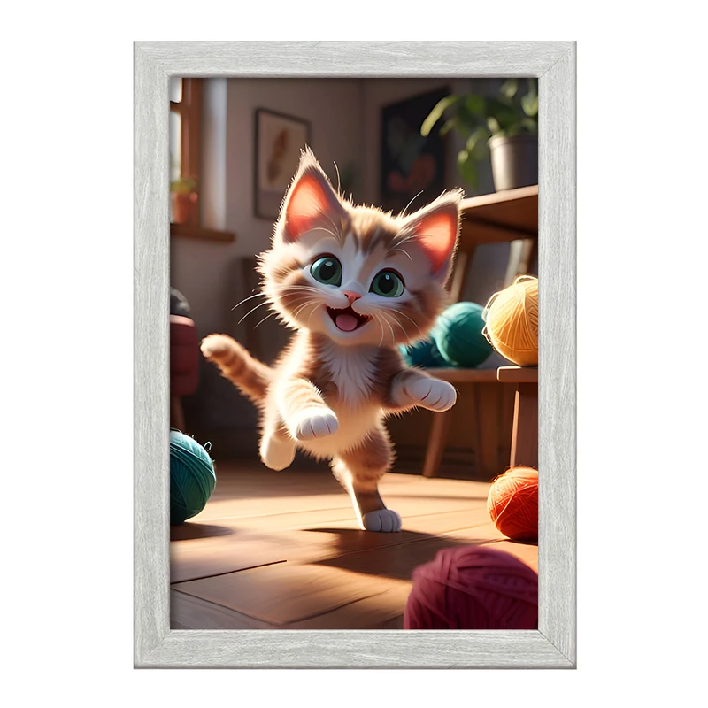 تابلو خندالو طرح گربه (Cat) کد F6514