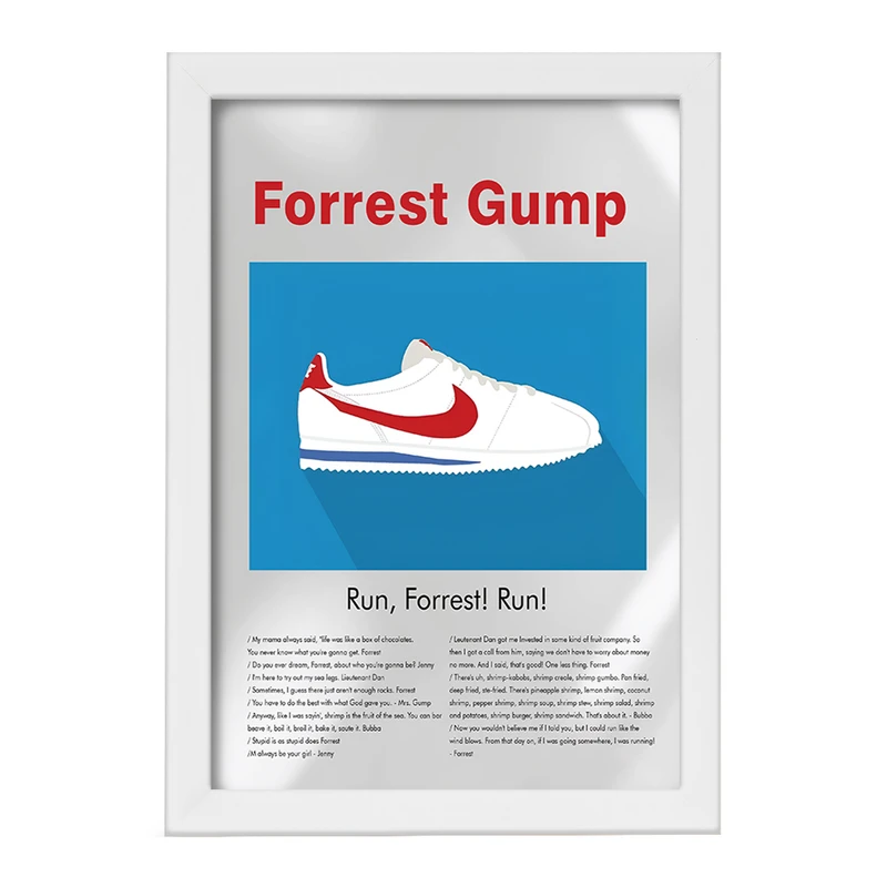 تابلو خندالو طرح فارست گامپ (Forrest Gump) کد F13823