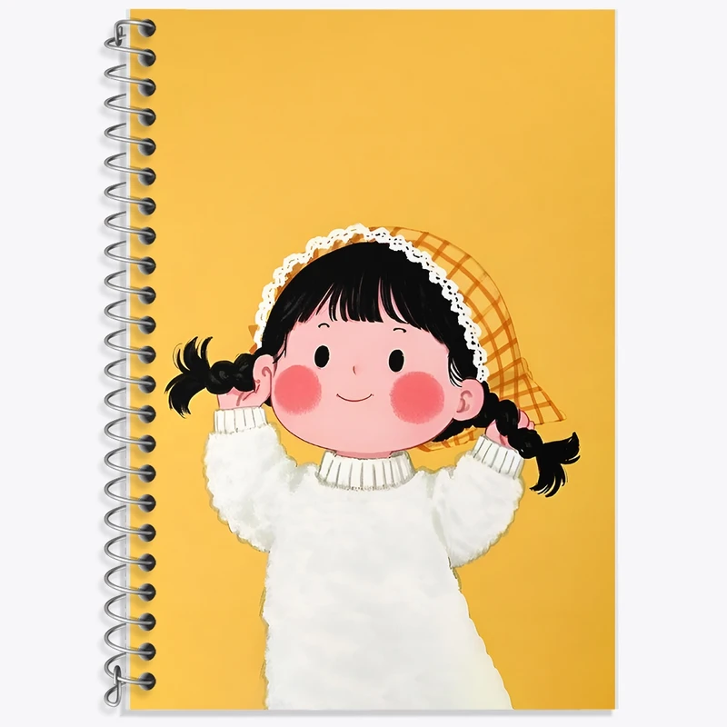 دفتر لغت 50 برگ خندالو طرح دخترانه کیوت کد F12704