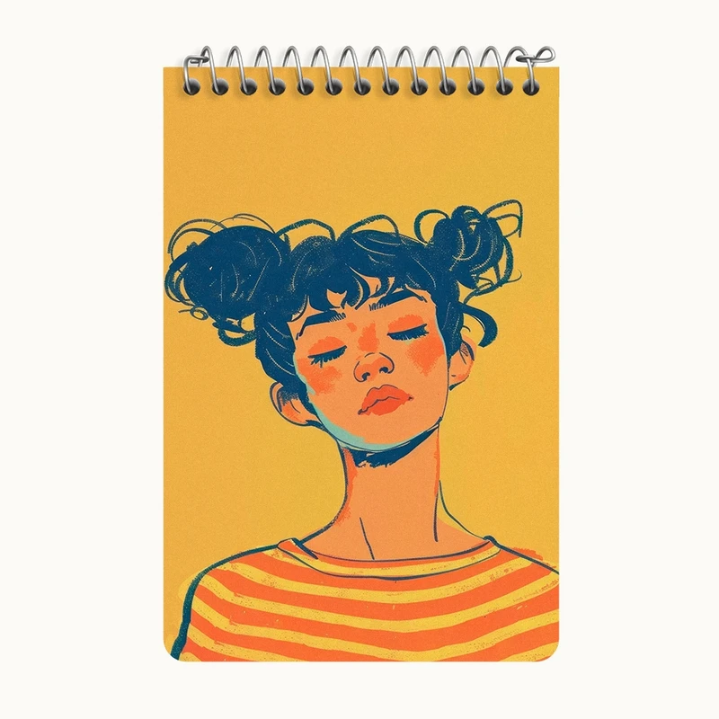 دفتر یادداشت 50 برگ خندالو طرح دخترانه کد F3069