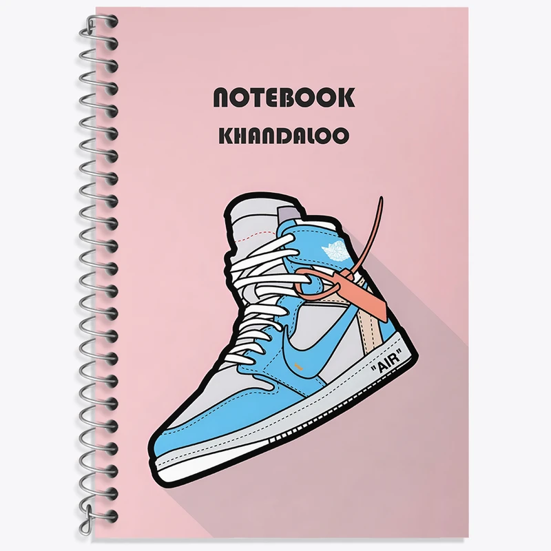 دفتر نت موسیقی 50 برگ خندالو طرح کفش‌کتانی ایر جردن کد N7772