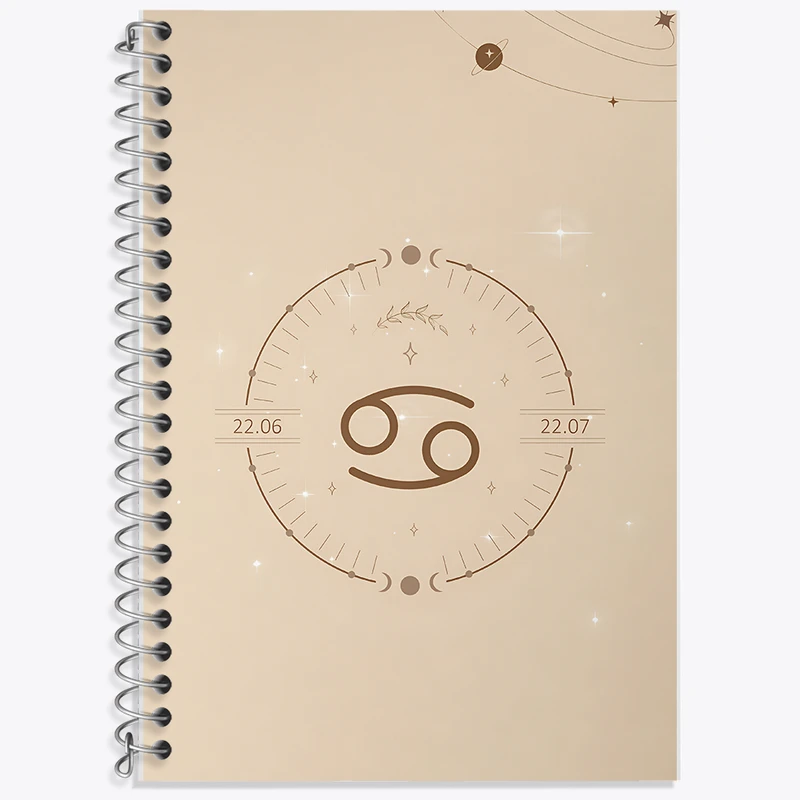 دفتر زبان دوخط 50 برگ خندالو طرح ماه تولد تیر کد F10887