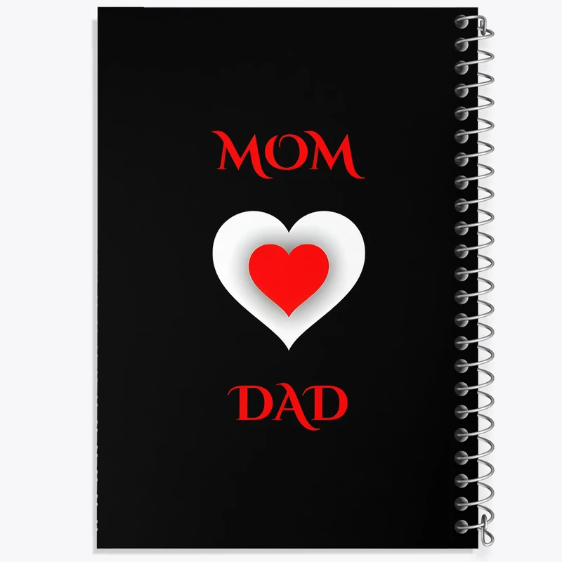 دفتر مشق 50 برگ خندالو طرح مادر و پدر کد F4920