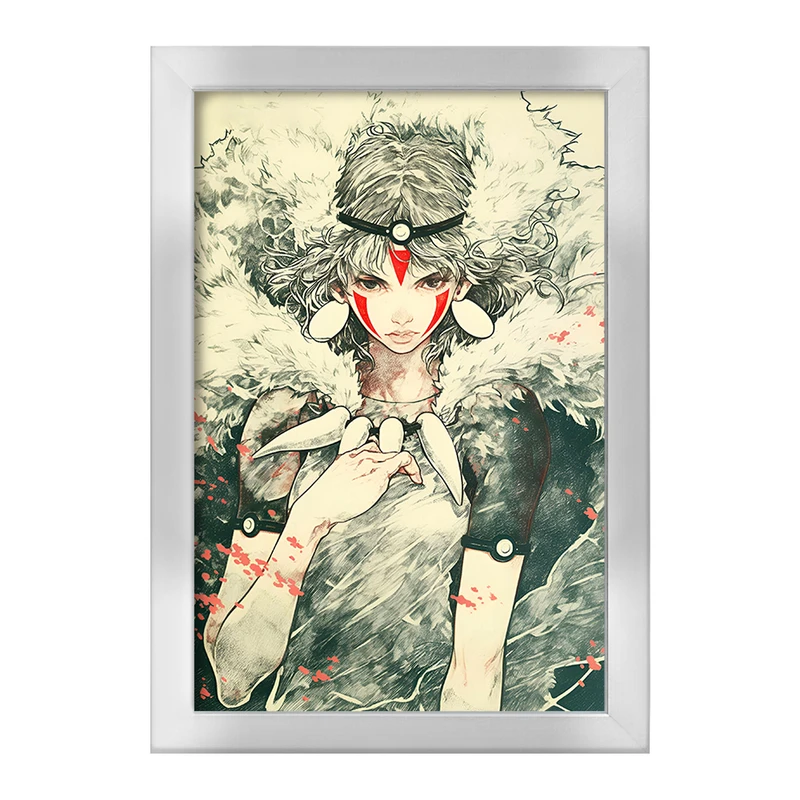 تابلو خندالو طرح دختر سرخپوستی کد F9090