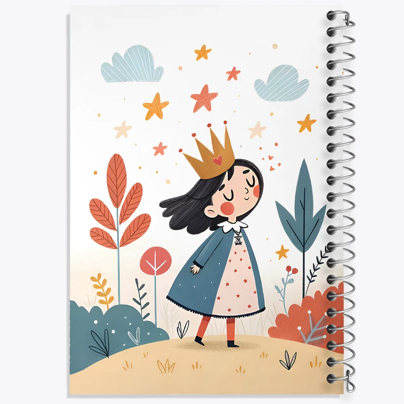 دفتر نقاشی 50 برگ خندالو طرح دخترانه کد N7068